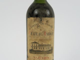 Vente aux enchères 1 BOUTEILLE CHÂTEAU TALBOT GCC ST JULIEN MISE NICOLAS - 1955 - HEP/EF/
