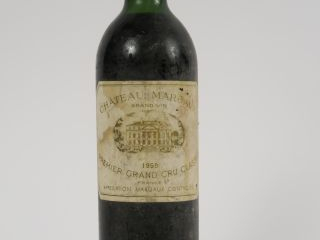 1 BOUTEILLE CHÂTEAU MARGAUX 1er GCC MARGAUX - 1959 - BG/EF/ELT