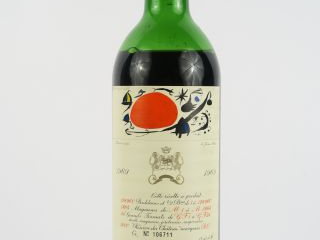 Vente aux enchères 1 BOUTEILLE CHÂTEAU MOUTON ROTHSCHILD 1er GCC PAUILLAC - 1969 - MEP-BE