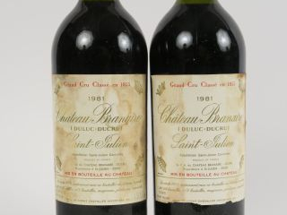 2 MAGNUMS CHÂTEAU BRANAIRE GCC ST JULIEN - 1981 - 1 BG/1 LB/ELT