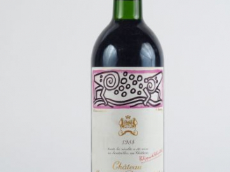 Vente aux enchères 1 BOUTEILLE CHÂTEAU MOUTON ROTHSCHILD 1er GCC PAUILLAC - 1988 - CAPS D