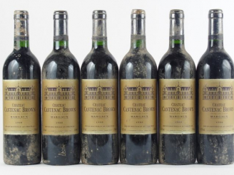 Vente aux enchères 6 BOUTEILLES CHÂTEAU CANTENAC BROWN GCC MARGAUX - 1988 - BS