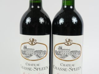 Vente aux enchères 2 BOUTEILLES CHÂTEAU CHASSE SPLEEN MOULIS - 1995