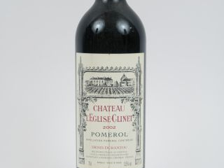 Vente aux enchères 1 BOUTEILLE CHÂTEAU L'EGLISE CLINET POMEROL - 2002