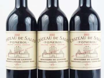 3 BOUTEILLES CHÂTEAU DE SALES POMEROL - 2002