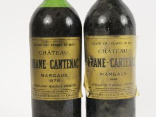 Vente aux enchères 2 MAGNUMS CHÂTEAU BRANE CANTENAC GCC MARGAUX : 1 de 1969 ELA - 1 de 19
