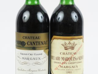 2 BOUTEILLES : 1 CHÂTEAU BOYD CANTENAC GCC MARGAUX 1984 LB - 1 CHÂTEAU