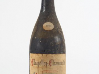 Vente aux enchères 1 BOUTEILLE CHAPELLES CHAMBERTIN J. DAMOY - 1919 - 10 CM/BS/EF