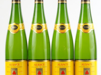 Vente aux enchères 4 BOUTEILLES GEWURZTRAMINER J.HUGEL - 2008