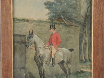 Charles de CONDAMY. Trois différentes aquarelles « Caniche sauteur », 