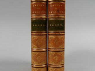 Vente aux enchères [EYMERY, J. A.]. Esprit de Lesbnitz, ou recueil de Pensées choisies su