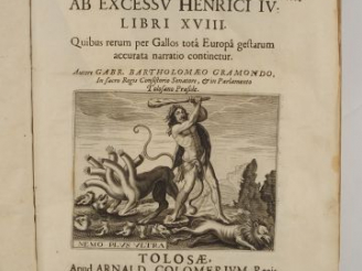 Vente aux enchères GRAMOND (Gabriel Barthelemy, Seigneur de Gramond). Historiarum Galliae