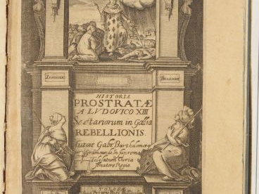 GRAMOND (Gabriel Barthelémy, Seigneur de). Historiae prostratae a Ludo