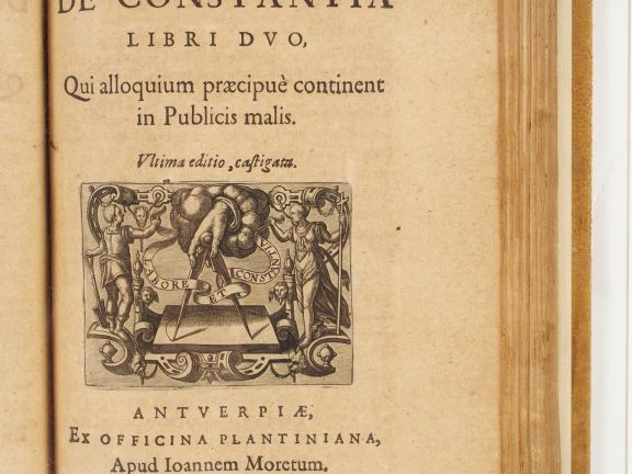 LIPSE (Juste). Dissertatiuncula apud principes : item C. Plini panegyr