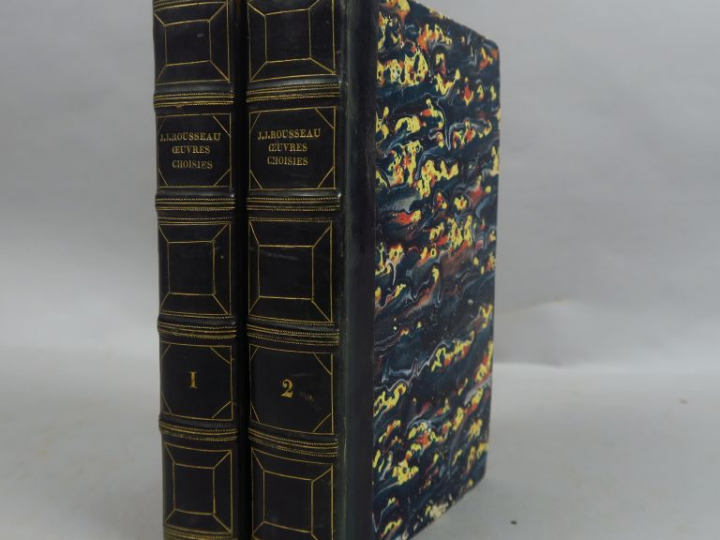ROUSSEAU (Jean-Jacques). Œuvres choisies. Londres, s.n.e. s.d. 4 tomes