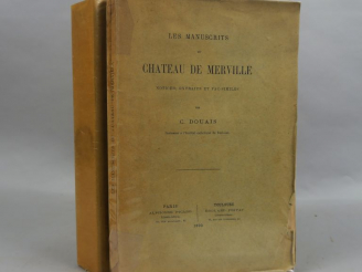 Vente aux enchères DOUAIS (C.). Les manuscrits du Chateau de Merville. Notice, extraits e