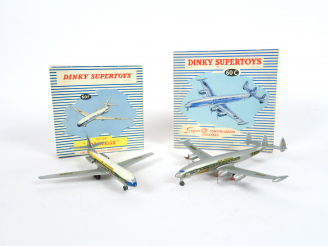 Vente aux enchères Lot de 2 miniatures Super Toys au 1/43e dont : - Avion Super G Constel
