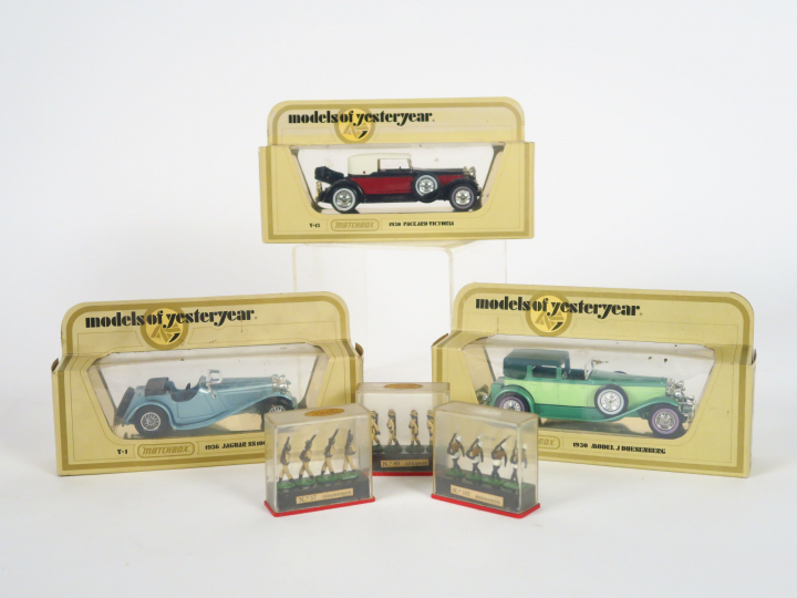 Lot de 3 véhicules Matchbox model of Yesteryear en boite d'origine, be