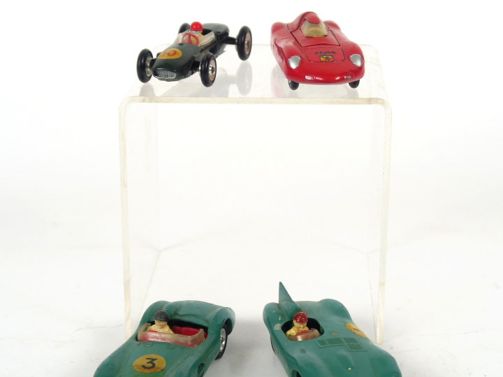 Lot de 4 miniatures Solido en bel état d'usage (sale) :  - Fiat Abarth