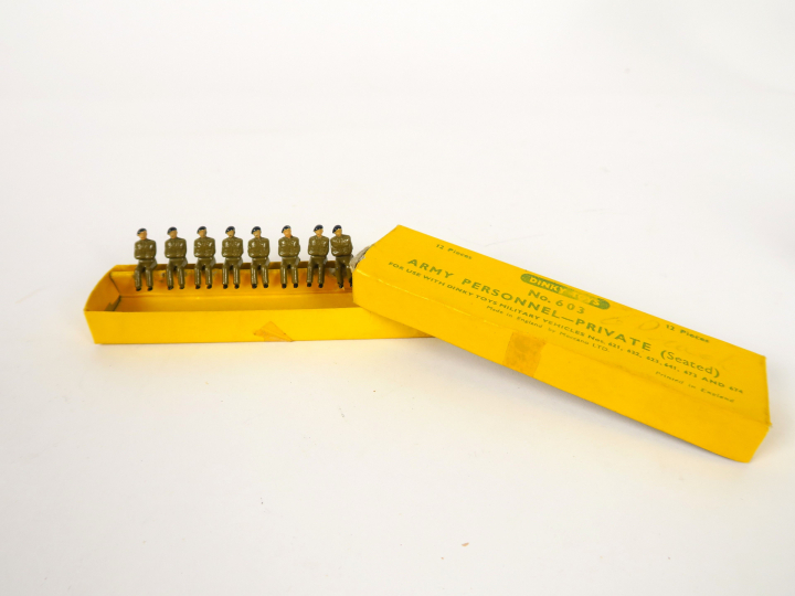 Lot de 2 miniatures Dinky Toys :  - Panhard EBR Amoured car ref. 80A, 