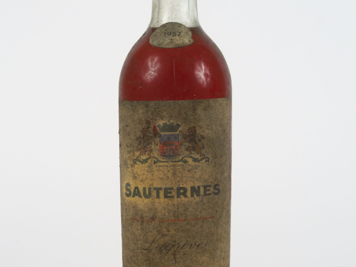 1 BOUTEILLE SAUTERNES LAGRIVE - 1957 - LB/ES