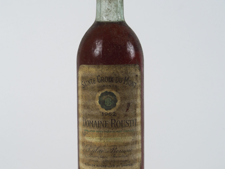 1 BOUTEILLE DOMAINE ROUSTIT STE CROIX DU MONT- 1962 - LB/EF