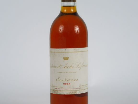 1 BOUTEILLE CHÂTEAU D'ARCHE LAFAURIE GCC SAUTERNES - 1964