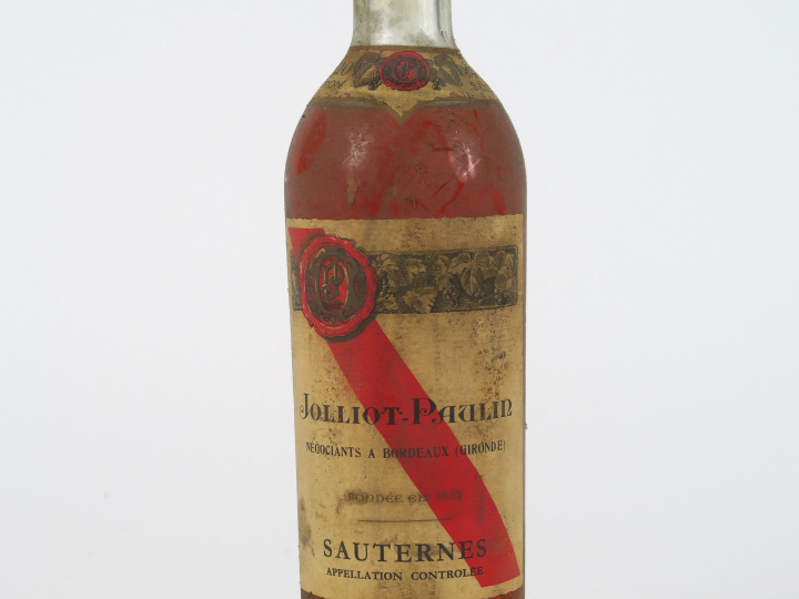 1 BOUTEILLE SAUTERNES JOLLIOT PAULIN - MEP