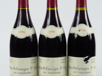 Vente aux enchères 3 BOUTEILLES NUITS ST GEORGES ' LES VAUCRAINS' DOMAINE DE LA POULETTE 
