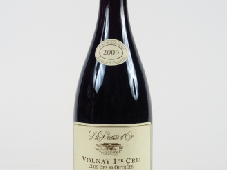 Vente aux enchères 1 BOUTEILLE VOLNAY 1er CRU 'CLOS DES 60 OUVREES' LA POUSSE D'OR - 2000