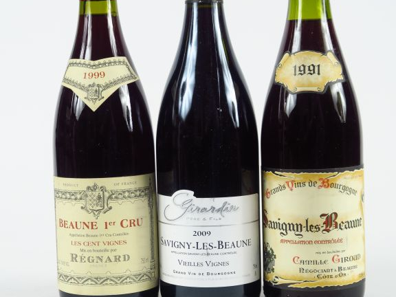 3 BOUTEILLES : 1 BEAUNE 1er CRU 'LES CENTS VIGNES' REGNARD 1999 - 1 SA