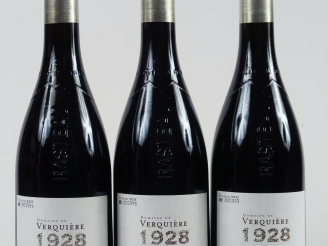 Vente aux enchères 3 BOUTEILLES RASTEAU DOMAINE DE VERQUIERE '1928' - 2011