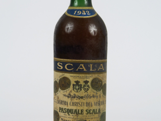 Vente aux enchères 1 BOUTEILLE LACRIMA CHRISTI DEL VESUVIO PASQUALE SCALE - 1942