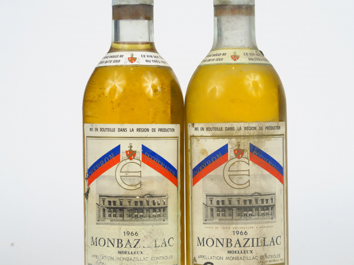 2 BOUTEILLES MONBAZILLAC ESCHENAUER - 1966 - BG/1 EA