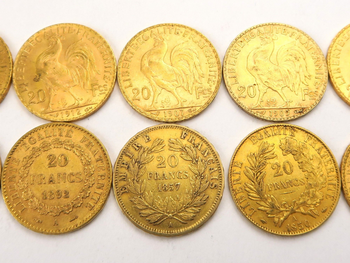 10 pièces de 20 francs or