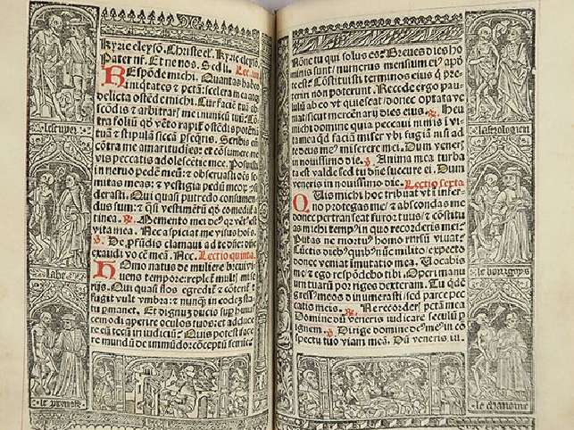 LIVRE D’HEURES IMPRIMÉ ET ENLUMINÉ.   Nicolas Higman pour Simon Vostre