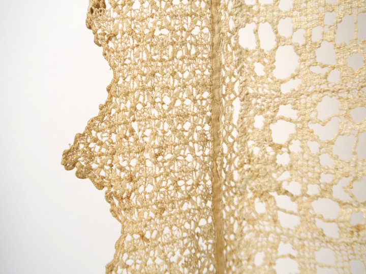 Très rare probable nappe d’autel, première partie du XVIIème siècle, l