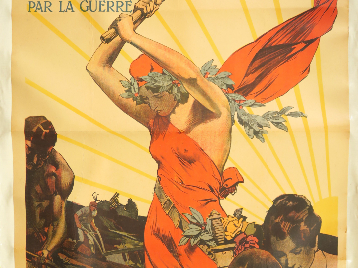 Affiche Crédit National "Pour faciliter la réparation des dommages cau