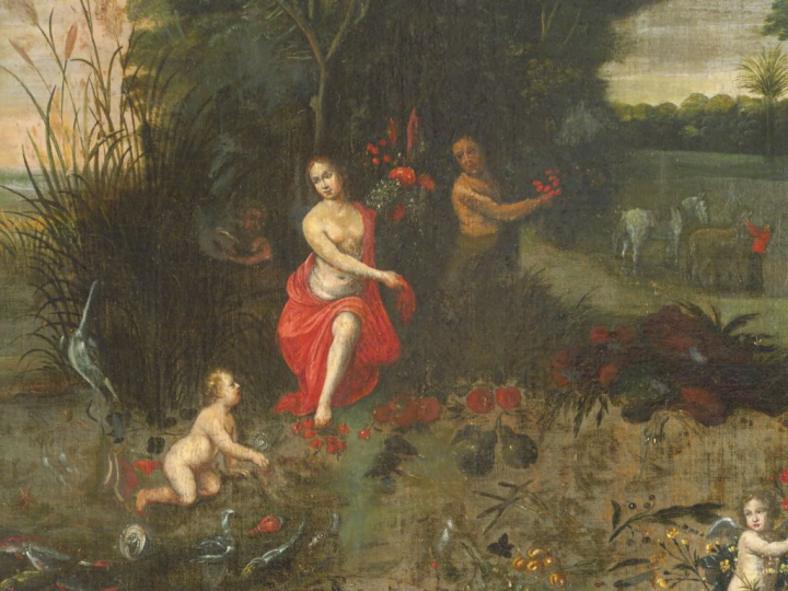 Ecole flamande du XVIIème siècle, suiveur de Jan BRUEGHEL "Allégorie d
