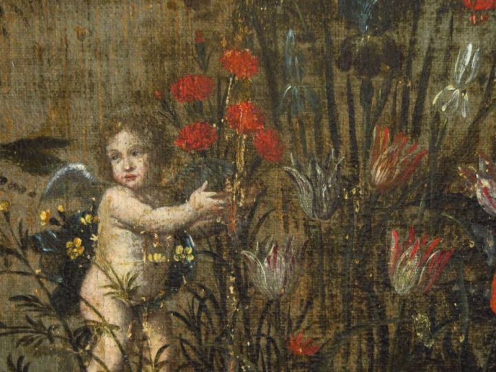 Ecole flamande du XVIIème siècle, suiveur de Jan BRUEGHEL "Allégorie d