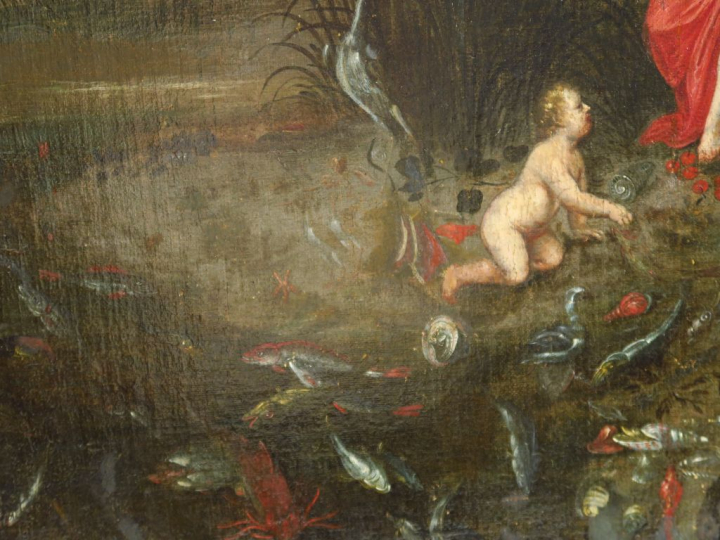 Ecole flamande du XVIIème siècle, suiveur de Jan BRUEGHEL "Allégorie d