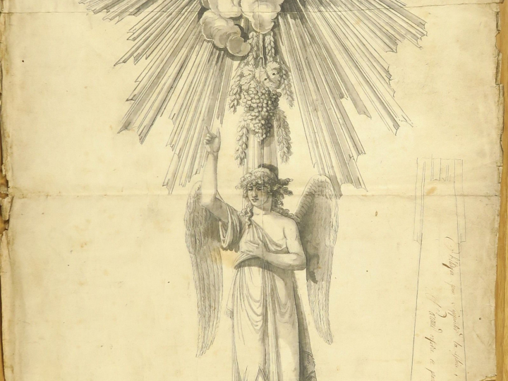 	PARAUD orfèvre, « Projet d’ostensoir, Soleil de Saint Jean à Lyon » D