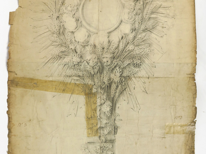 	PARAUD orfèvre, « Projet d’ostensoir, Soleil de Saint Jean à Lyon » D
