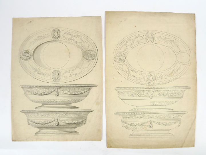 	Bertrand PARAUD orfèvre, « Projets de candélabres » Ensemble de 3 des