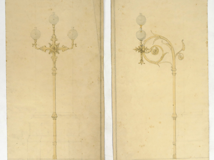 Betrand PARAUD orfèvre « Deux différents projets » Dessins.  Signés.  