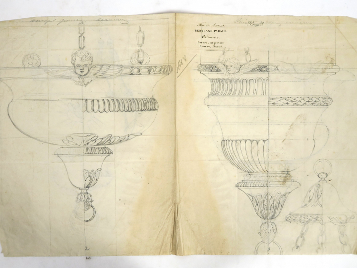 	Bertrand PARAUD « Projet pour lumière de sanctuaire » Dessin. Signé 2