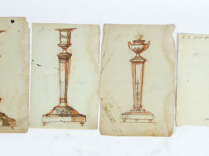 	Bertrand PARAUD « Projet pour lumière de sanctuaire » Dessin. Signé 2