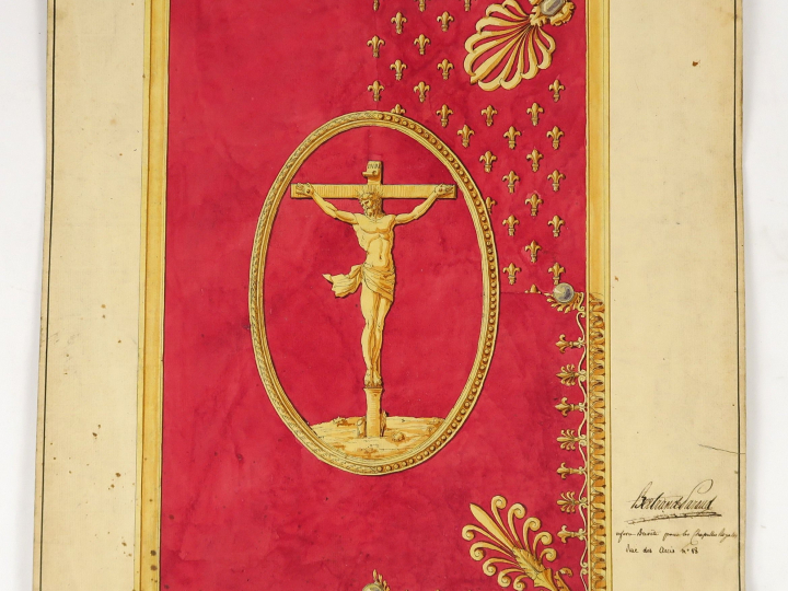 Lot comprenant :  - Bertrand PARAUD, orfèvre breveté pour les chapelle