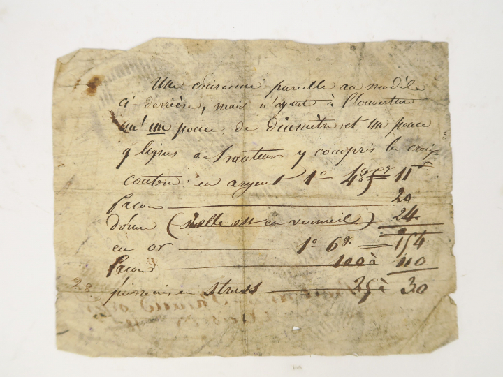 	Ecole française début XIXème « Projet de couronne à 8 branches » Dess