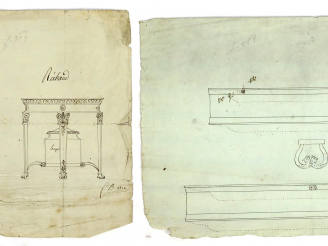 Vente aux enchères Bertrand PARAUD « Projets pour des réchauds » Ensemble de deux dessins